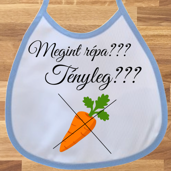 Baba előke fiús - Már megint répa??