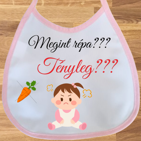 Baba előke lányos - Már megint répa?? (morcos kislány)